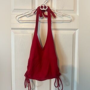 Hollister Women’s Vibrant Red Halter Top